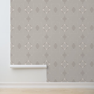 Papier Peint Design minimaliste Motif géométrique beige