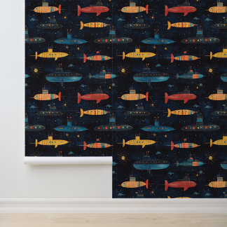 Papier Peint Dessin de chalands sous-marins