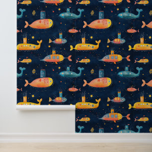 Papier Peint Dessin de chalands sous-marins