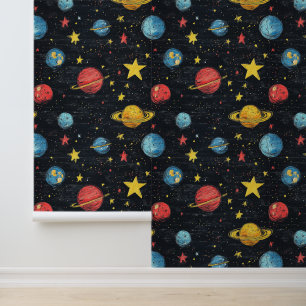 Papier peint d'exploration spatiale avec esthétiqu