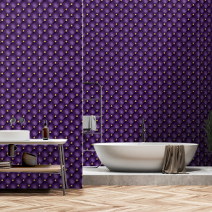 Papier Peint Diamant Or Tufé violet