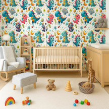Papier Peint Dinosaure Bébé Mignon Salle de Bébé D