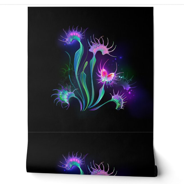 Papier Peint Dionaea attrape-mouche lumineuse (Déroulement)