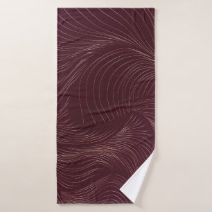 Papier peint doré de luxe. Motif Art déco. Vintage
