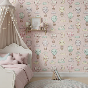 Papier Peint Douce rêves petite fille motif ID1231