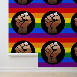 Papier Peint Drapeau de couleur des personnes queer de Slippery
