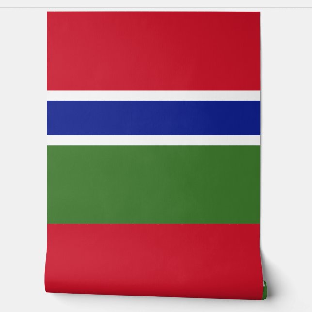 Papier Peint Drapeau de Gambie (Déroulement)
