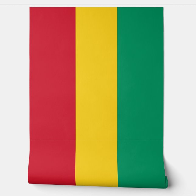 Papier Peint Drapeau de Guinée (Déroulement)