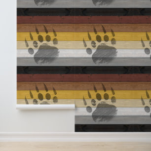 Papier Peint drapeau de la fierté de l'ours de SlipperyJoe's te