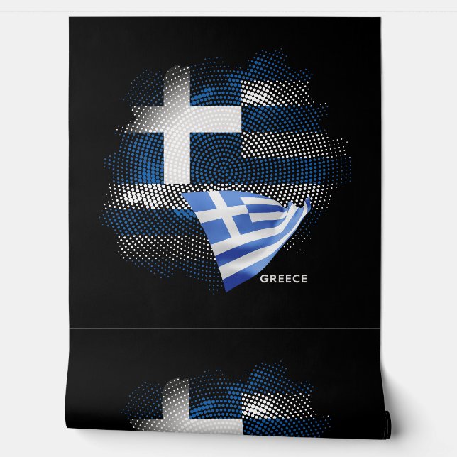 Papier Peint Drapeau de la Grèce (Déroulement)