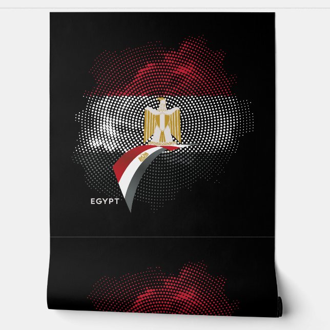Papier Peint Drapeau de l'Égypte (Déroulement)