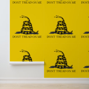 Papier Peint Drapeau Gadsden jaune classique Ne marchez pas sur