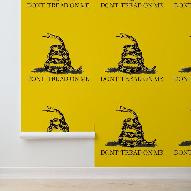 Papier Peint Drapeau Gadsden jaune classique Ne marchez pas sur (Application)
