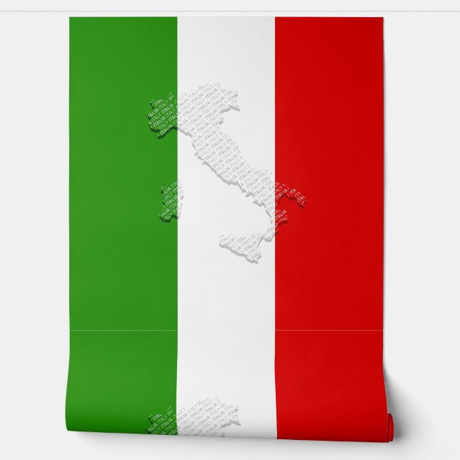 Papier Peint Drapeau italien (Déroulement)