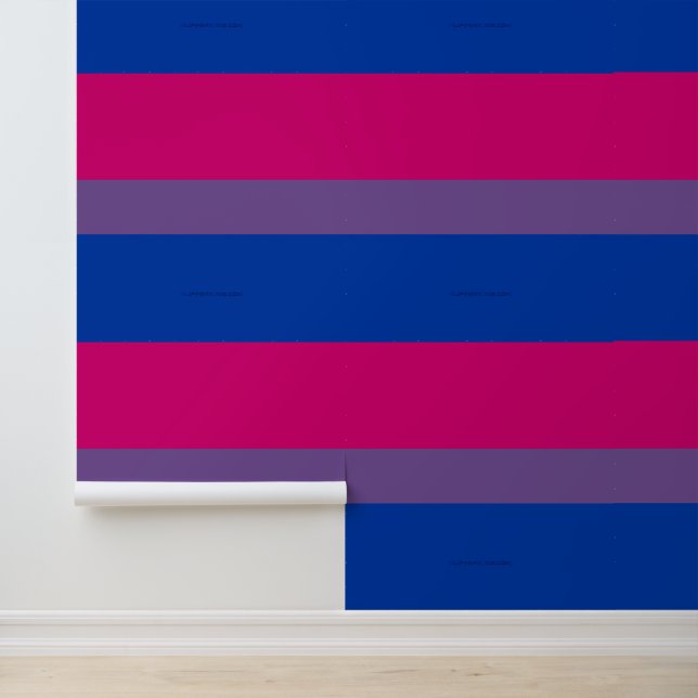 Papier Peint Drapeau SlipperyJoe's Bisexual Pride lavande-rose (Application)