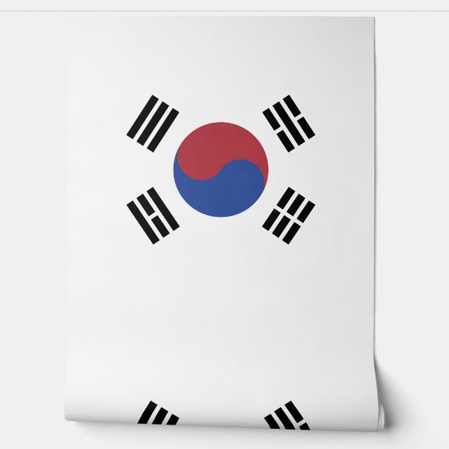 Papier Peint drapeau sud-coréen (Déroulement)
