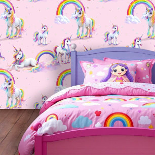 Papier Peint Dreamy Unicorn Skies