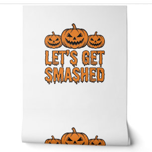 Papier Peint Drôle de Halloween Citrouille Éclatée