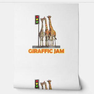 Papier Peint Drôle Jam de la Giraffe de Pun