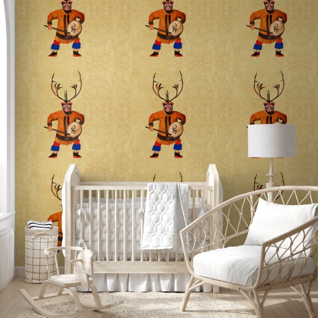 Papier Peint Drumming Shaman (Enfants)