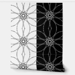Papier Peint Dualité fractale – Design abstrait moderne