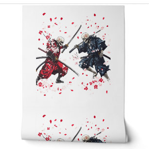 Papier Peint Duel de samouraï crâne