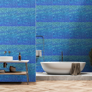 Papier Peint Eau claire Plage Motifs Turquoise Océan Bleu Mer
