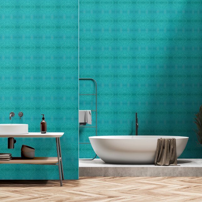 Papier Peint Eaux turquoise motif taille M (Salle de bain)