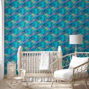 Papier Peint Éclaboussures flottantes abstraites - motif transp