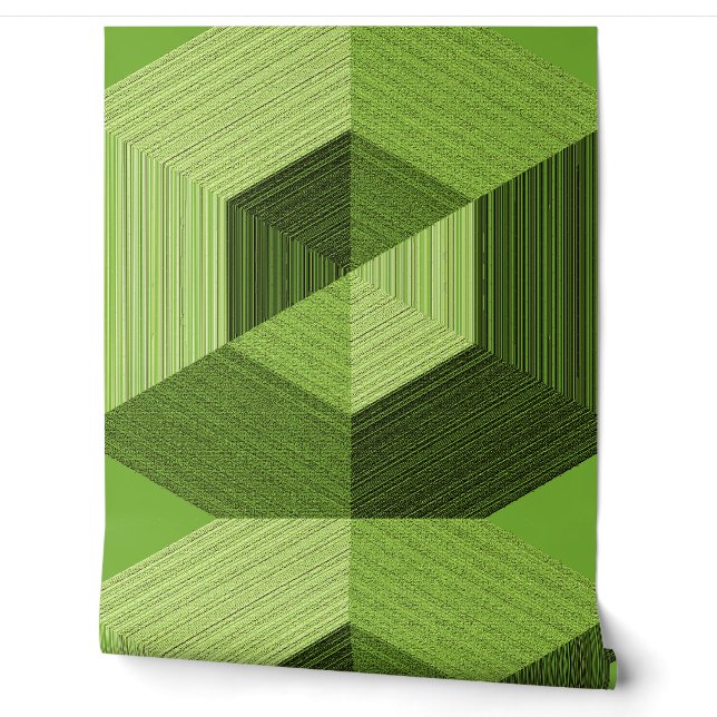 Papier Peint Effet 3D texturé vert "Ratti_Creative_Arts" (Déroulement)