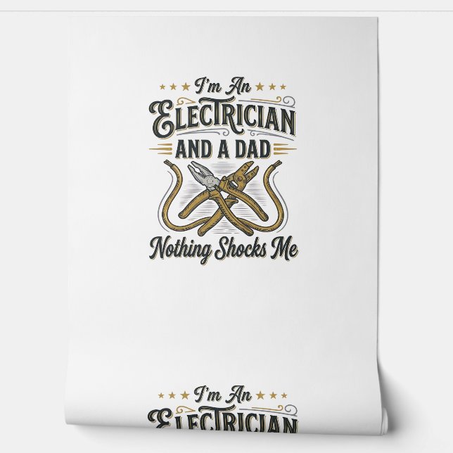 Papier Peint Electrician Dad Nothing Shocks Me Vintage Shirt De (Déroulement)