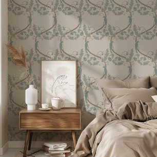 Papier Peint Elégance douce Oiseaux et vignes