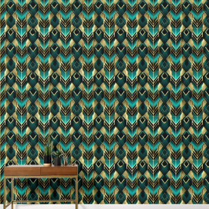 Papier Peint élégant art Déco carrelé motif