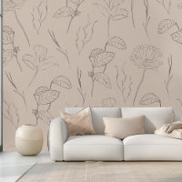 Élégant Brown floral