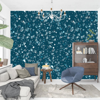 Papier Peint Élégant Ethérée Serene Turquoise