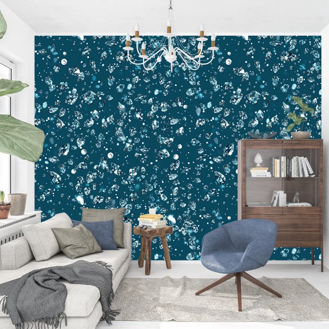 Papier Peint Élégant Ethérée Serene Turquoise (Elegant Ethereal Serene Turquoise Wallpaper)