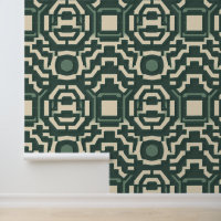 Élégant Labyrinthe d'émeraude : Géométrique modern