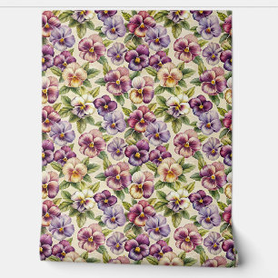 Papier Peint Elegant mauve pastel purple lilac burgundy violets