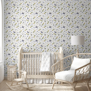 Papier Peint Élégant modèle Vintage botanique floral chic