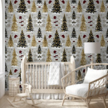 Elégant or et noir Motif de Noël - Festif