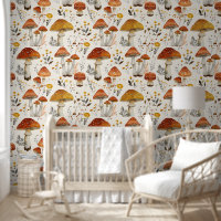 Elégant Rustique Chic Champignons Jardin Motif de 