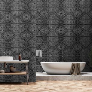 Papier Peint Elégant Silver-Grey avec votre initial