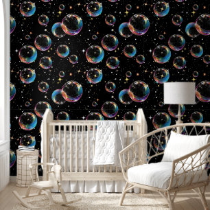 Papier Peint Élégante bulles arc-en-ciel Motifs mignons