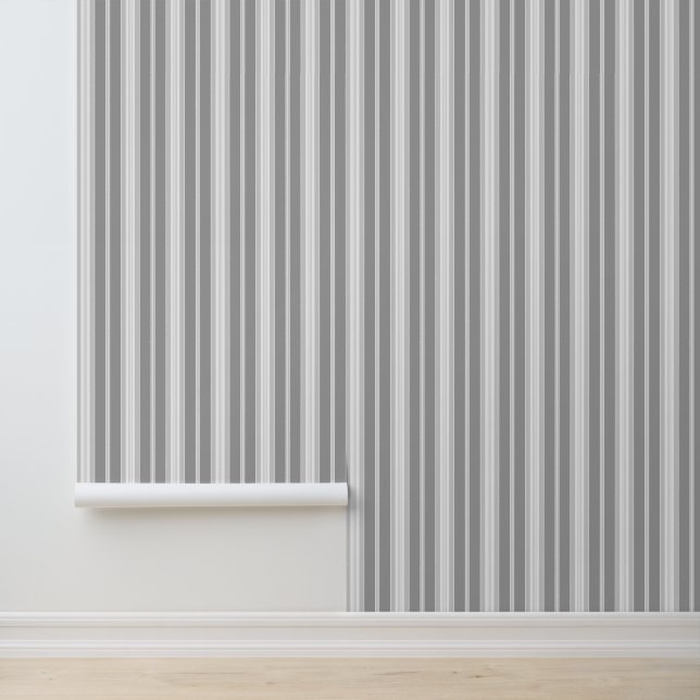 Papier Peint Élégante Gris Argent Classé (Application)