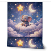 Papier peint éléphant pour nurserie (Déroulement)