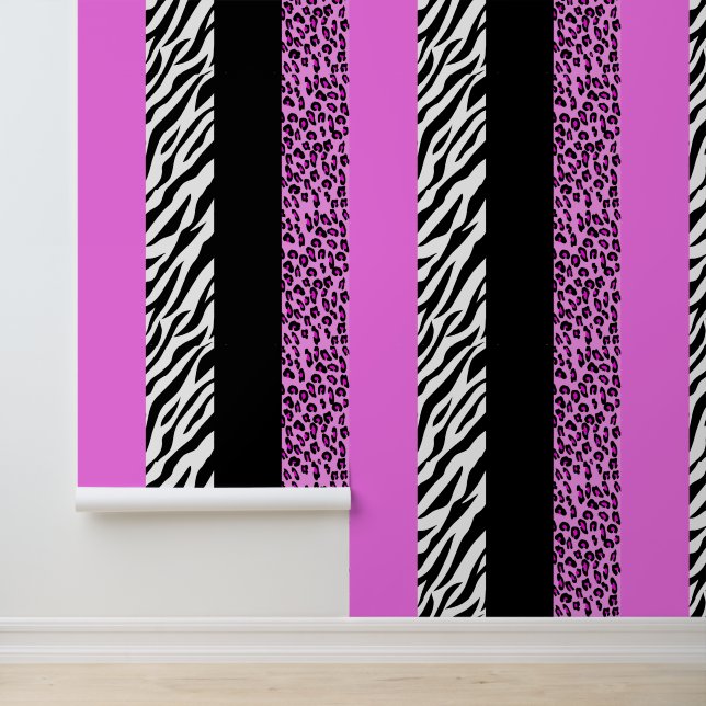 Papier Peint Empreinte de léopard, Zebra Print, Poster de anima (Application)