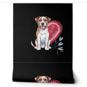 Papier Peint Empreintes sur mon chien du coeur