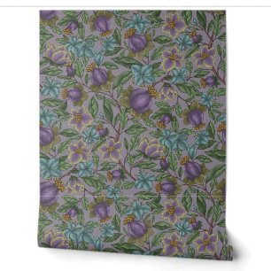 Papier peint en fleurs enchanté