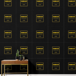 Papier Peint Entreprise personnalisée noir moderne sur mesure