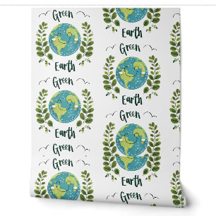 Papier Peint Environnement mondial - Terre souriante avec Terre